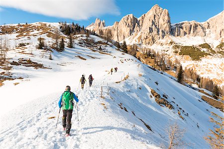 hikers towards Prendèra alp Europe, Italy, Veneto region, Belluno province, Borca Cadore district Foto de stock - Con derechos protegidos, Código: 879-09021287