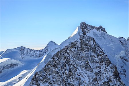 simsearch:879-09034055,k - Aerial view of the north side of Piz Bernina in winter, Engadine, Canton of Grisons, Switzerland Europe Stock Photo - Rights-Managed, Code: 879-09034006