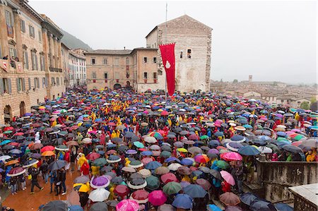 Europe,Italy,Umbria,Perugia district,Gubbio. The crowd and the Race of the Candles Stock Photo - Rights-Managed, Code: 879-09032906