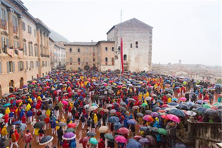 Europe,Italy,Umbria,Perugia district,Gubbio. The crowd and the Race of the Candles Stock Photo - Rights-Managed, Code: 879-09032900