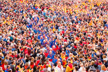 Europe,Italy,Umbria,Perugia district,Gubbio. The crowd and the Race of the Candles Stock Photo - Rights-Managed, Code: 879-09032930