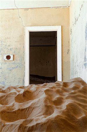 ghost town ,Kolmanskop, Namibia, africa Foto de stock - Direito Controlado, Número: 879-09033115