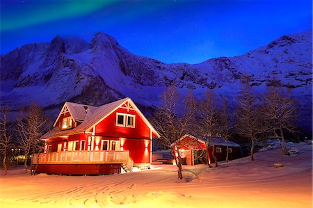 residential house - Mefjordvær village, Senja island, Norway Stock Photo - Rights-Managed, Code: 879-09033214