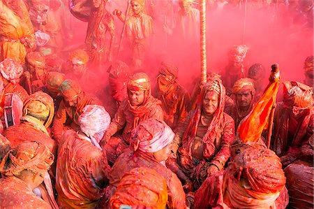 simsearch:400-08833647,k - Asia, India, Uttar Pradesh, Nandgaon, Holi festival of Colors Photographie de stock - Rights-Managed, Code: 879-09033231