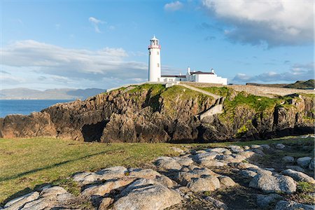 donegal - Fanad Head lighthouse, County Donegal, Ulster region, Ireland, Europe. Foto de stock - Con derechos protegidos, Código: 879-09033327