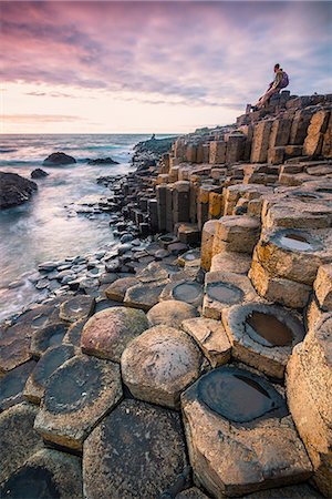 simsearch:879-09033423,k - Giant's Causeway, County Antrim, Ulster region, northern Ireland, United Kingdom. Iconic basalt columns. Stock Photo - Rights-Managed, Code: 879-09033490