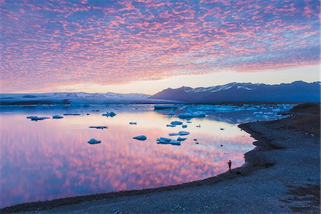 parque nacional da baia de glacier - Jokulsarlon glacier lagoon, East Iceland. Foto de stock - Direito Controlado, Número: 879-09033502