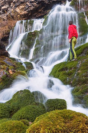 Europe, Italy, Veneto, Agordino, Taibon. The waterfall of Livinal in the San Lucano valley. Foto de stock - Con derechos protegidos, Código: 879-09033638