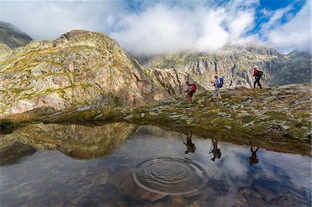 simsearch:6129-09058084,k - Trekking in the Alps Orobie, Valgoglio, province of Bergamo, Italy. Foto de stock - Direito Controlado, Número: 879-09043800