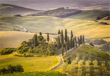 podere belvedere - Val d'Orcia, Tuscany, Italy Stock Photo - Rights-Managed, Code: 879-09043969