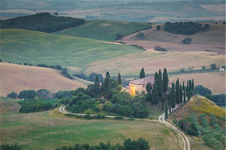 Val d'Orcia, Tuscany, Italy Foto de stock - Con derechos protegidos, Código: 879-09043962