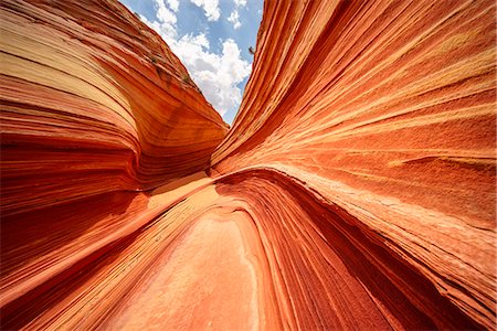 The Wave, Coyote Buttes North, Paria Canyon-Vermillion Cliffs Wilderness, Colorado Plateau, Arizona, USA Photographie de stock - Rights-Managed, Code: 879-09099946