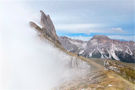 simsearch:879-09032973,k - Seceda in a cloudy day, Val Gardena Valley, Dolomites, Trentino Alto Adige District, Italy Photographie de stock - Rights-Managed, Code: 879-09099955