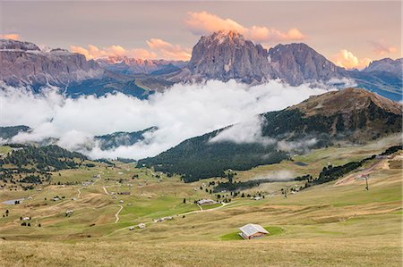 simsearch:879-09034096,k - Seceda in a cloudy day, Val Gardena Valley, Dolomites, Trentino Alto Adige District, Italy Stock Photo - Rights-Managed, Code: 879-09099956