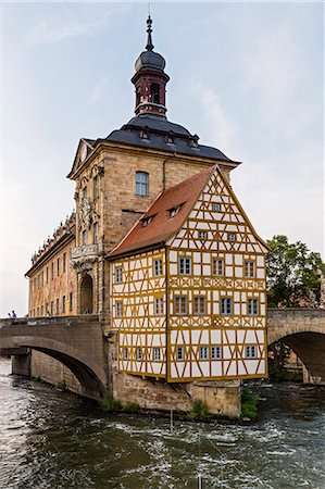 Bamberg, Bavaria, Germany, Europe. The typical houses in the Bamberg Fotografie stock - Rights-Managed, Codice: 879-09100096