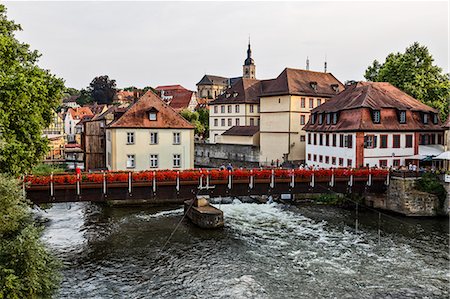 Bamberg, Bavaria, Germany, Europe. The typical houses in the Bamberg Stock Photo - Rights-Managed, Code: 879-09100097