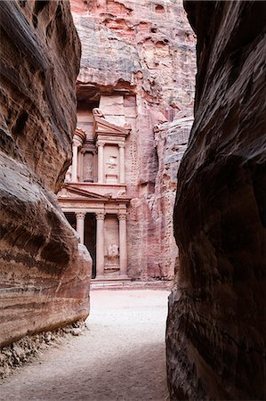 el khazneh al faroun, the treasury, Petra, south Jordan, jordan,middle east, asia Stock Photo - Rights-Managed, Code: 879-09100155