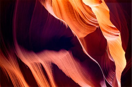 schlucht - Upper Antelope Canyon, Page, Arizona, USA Photographie de stock - Rights-Managed, Code: 879-09100197