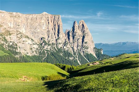 schlern - Alpe di Siusi/Seiser Alm, Dolomites, South Tyrol, Italy. Stock Photo - Rights-Managed, Code: 879-09100596