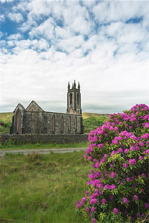 Dunlewy (Dunlewey) Old Church, Poisoned Glen, County Donegal, Ulster region, Ireland, Europe. Photographie de stock - Rights-Managed, Code: 879-09128814