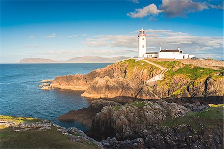 faro - Fanad Head (Fánaid) lighthouse, County Donegal, Ulster region, Ireland, Europe. Foto de stock - Con derechos protegidos, Código: 879-09128826