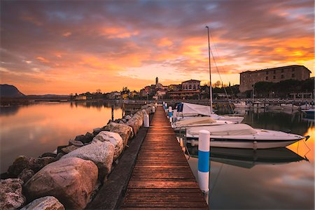 pier water - Clusane d'Iseo, Iseo lake, Brescia province, Lombardy district, Italy, Europe. Stock Photo - Rights-Managed, Code: 879-09129175