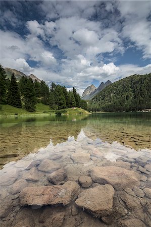 simsearch:879-09034140,k - Lai da Palpuogna (Palpuognasee), Bergün, Albula Pass, canton of Grisons, Switzerland Photographie de stock - Rights-Managed, Code: 879-09129262