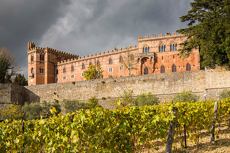 simsearch:6129-09087059,k - Brolio castle, Gaiole in Chianti, Siena province, Tuscany, Italy. Stock Photo - Rights-Managed, Code: 879-09189053