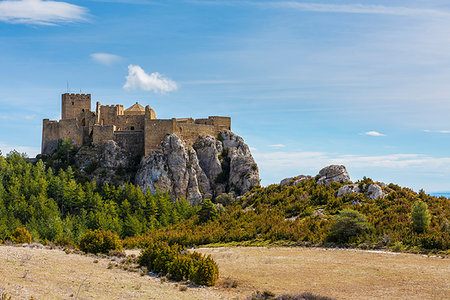 Loarre Castle, Loarre, Huesca, Aragon, Spain, Europe Stockbilder - Lizenzpflichtiges, Bildnummer: 879-09189061