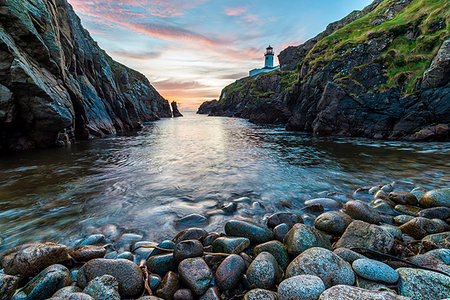 sea cliffs donegal - Fanad Head lighthouse, County Donegal, Ulster region, Ireland, Europe. Stock Photo - Rights-Managed, Code: 879-09189107