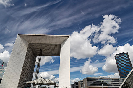 La Defense, Paris, France, Europe. La Defense business district Photographie de stock - Rights-Managed, Code: 879-09189388