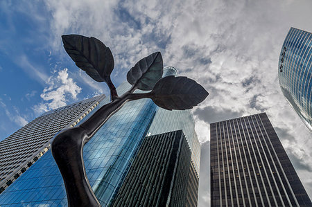 simsearch:879-09190980,k - La Defense, Paris, France, Europe. La Defense business district Photographie de stock - Rights-Managed, Code: 879-09189396