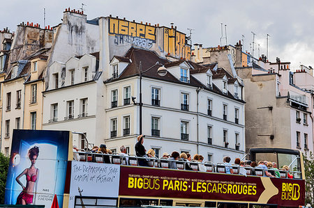 simsearch:879-09190980,k - Paris, France, Europe. Paris tour by big bus Photographie de stock - Rights-Managed, Code: 879-09189404