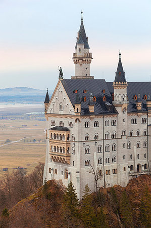 Neuschwanstein Castle, Schwangau, Ostallgäu, Schwaben district, Bavaria, Germany, Europe Fotografie stock - Rights-Managed, Codice: 879-09189449