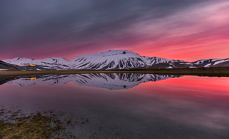 Plateau of Castelluccio di Norcia village, Perugia district, Umbria, Italy Stock Photo - Rights-Managed, Code: 879-09189848