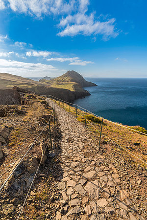 simsearch:879-09190089,k - The trail to Point of Saint Lawrence. Canical, Machico district, Madeira region, Portugal. Foto de stock - Direito Controlado, Número: 879-09190028