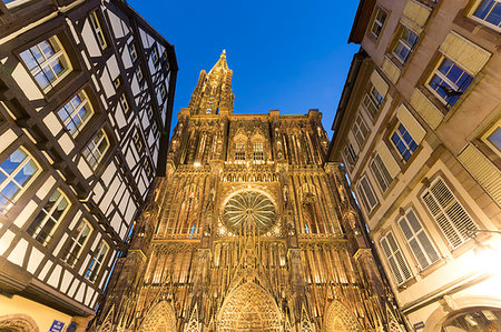 simsearch:879-09189834,k - The Cathedral of Notre Dame, Alsace, Grand Est region, Bas-Rhin, France Fotografie stock - Rights-Managed, Codice: 879-09190196