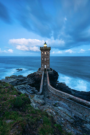 Kermorvan Lighthouse, Le Conquet, Brest, Finistère departement, Bretagne - Brittany, France, Europe Photographie de stock - Rights-Managed, Code: 879-09191030