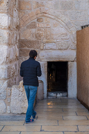 Entrance of Church of the Nativity, Bethlehem, West Bank, Palestine Stock Photo - Rights-Managed, Code: 879-09191554