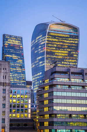 London financial district. London, United Kingdom. Fotografie stock - Rights-Managed, Codice: 879-09191663