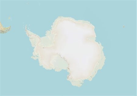 satellite view - Antarctica, Relief Map Stock Photo - Rights-Managed, Code: 872-06054082