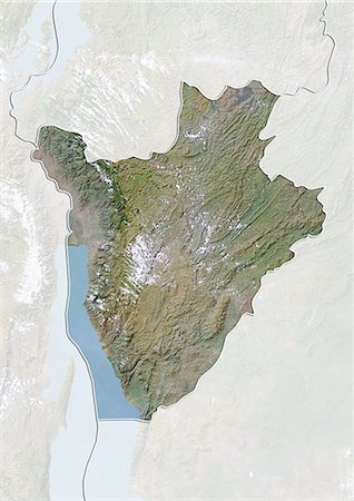 simsearch:872-06160398,k - Burundi, Satellite Image With Bump Effect, With Border and Mask Foto de stock - Con derechos protegidos, Código: 872-06054184