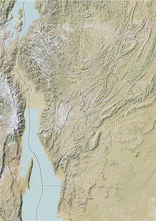 simsearch:872-06160398,k - Burundi, Relief Map With Border Foto de stock - Con derechos protegidos, Código: 872-06054183