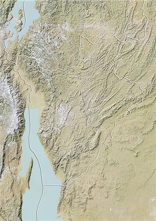 simsearch:872-06160399,k - Burundi, Relief Map With Border Foto de stock - Con derechos protegidos, Código: 872-06054183