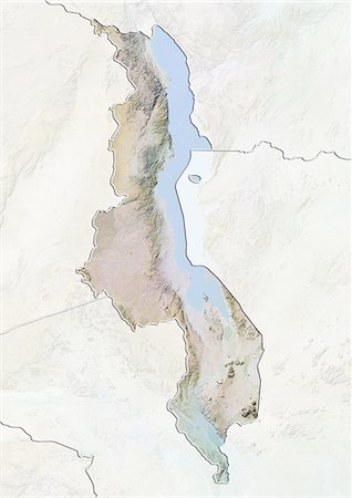 simsearch:872-06054184,k - Malawi, Relief Map With Border and Mask Foto de stock - Con derechos protegidos, Código: 872-06054544