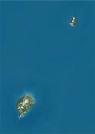 sao tome - Sao Tome and Principe, True Colour Satellite Image Stock Photo - Rights-Managed, Code: 872-06054718