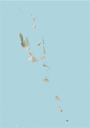 simsearch:872-08689432,k - Vanuatu, Relief Map Stock Photo - Rights-Managed, Code: 872-06054876