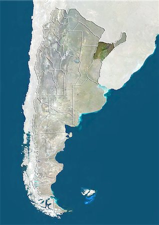 simsearch:872-06054918,k - L'Argentine et la Province de Corrientes, Image Satellite de la couleur vraie Photographie de stock - Rights-Managed, Code: 872-06054923