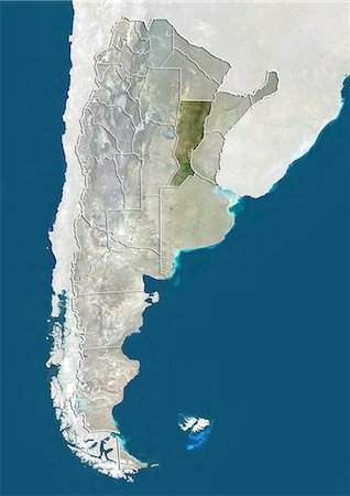 simsearch:872-06054918,k - L'Argentine et la Province de Santa Fe, True Image Satellite en couleurs Photographie de stock - Rights-Managed, Code: 872-06054965