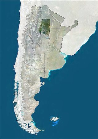 simsearch:872-06054918,k - L'Argentine et la Province de Santiago del Estero, True Image Satellite en couleurs Photographie de stock - Rights-Managed, Code: 872-06054968